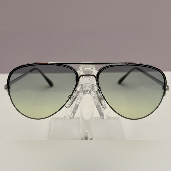 Vintage Half-Rim Metal Frame-w/BRAND NEW Berko’s Designs Custom Gradient Lenses - Picture 2 of 14